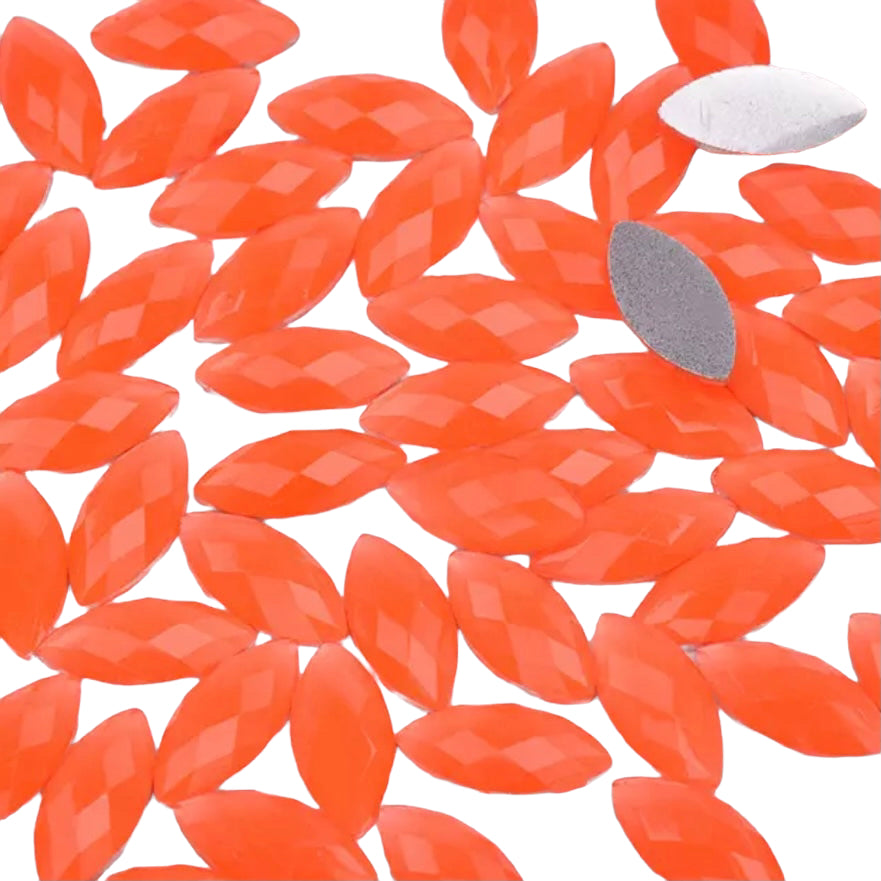 7*15mm Resin Navette, Sew On - See Color Options