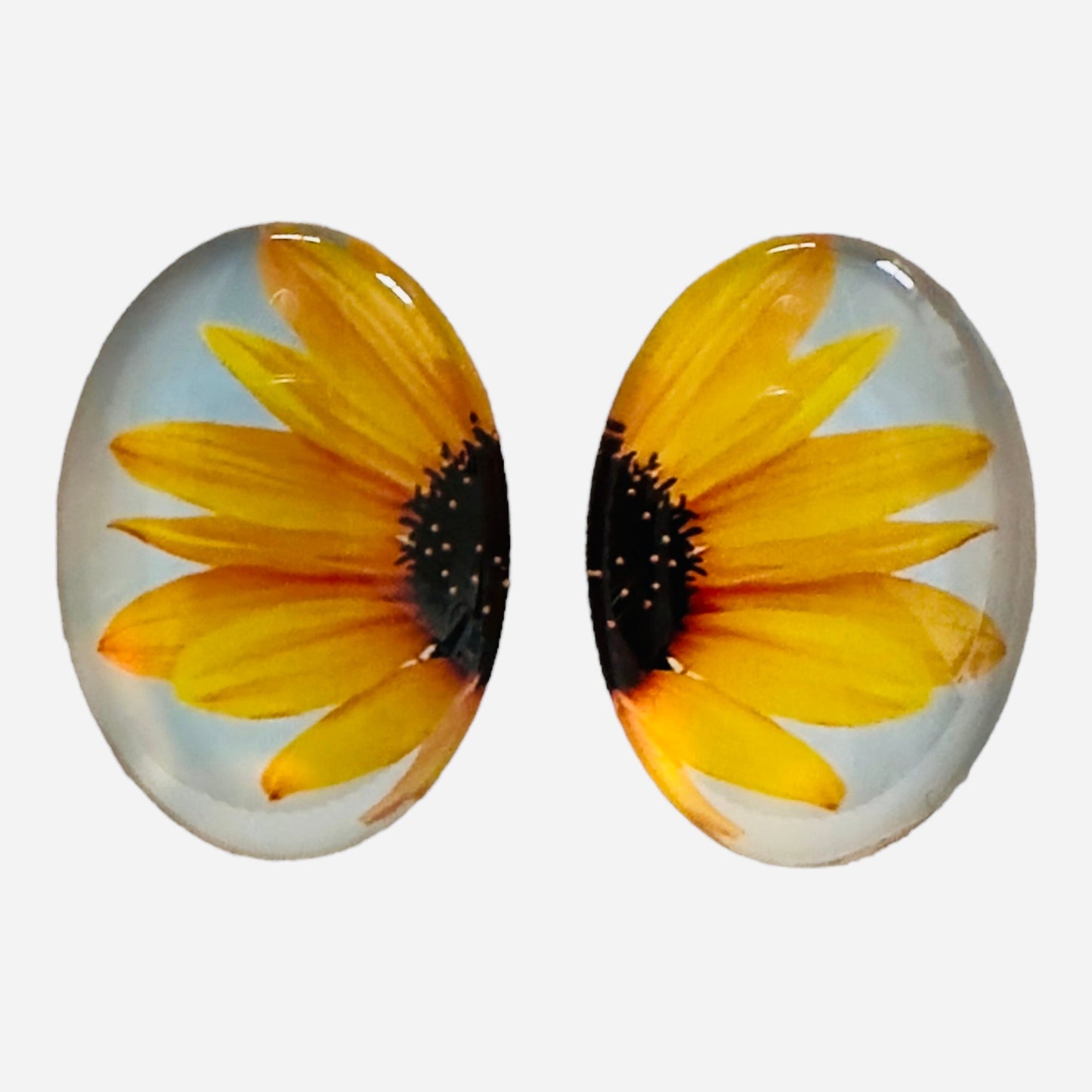 18*25mm Images on Glass, Oval, Glue on - See Color Options