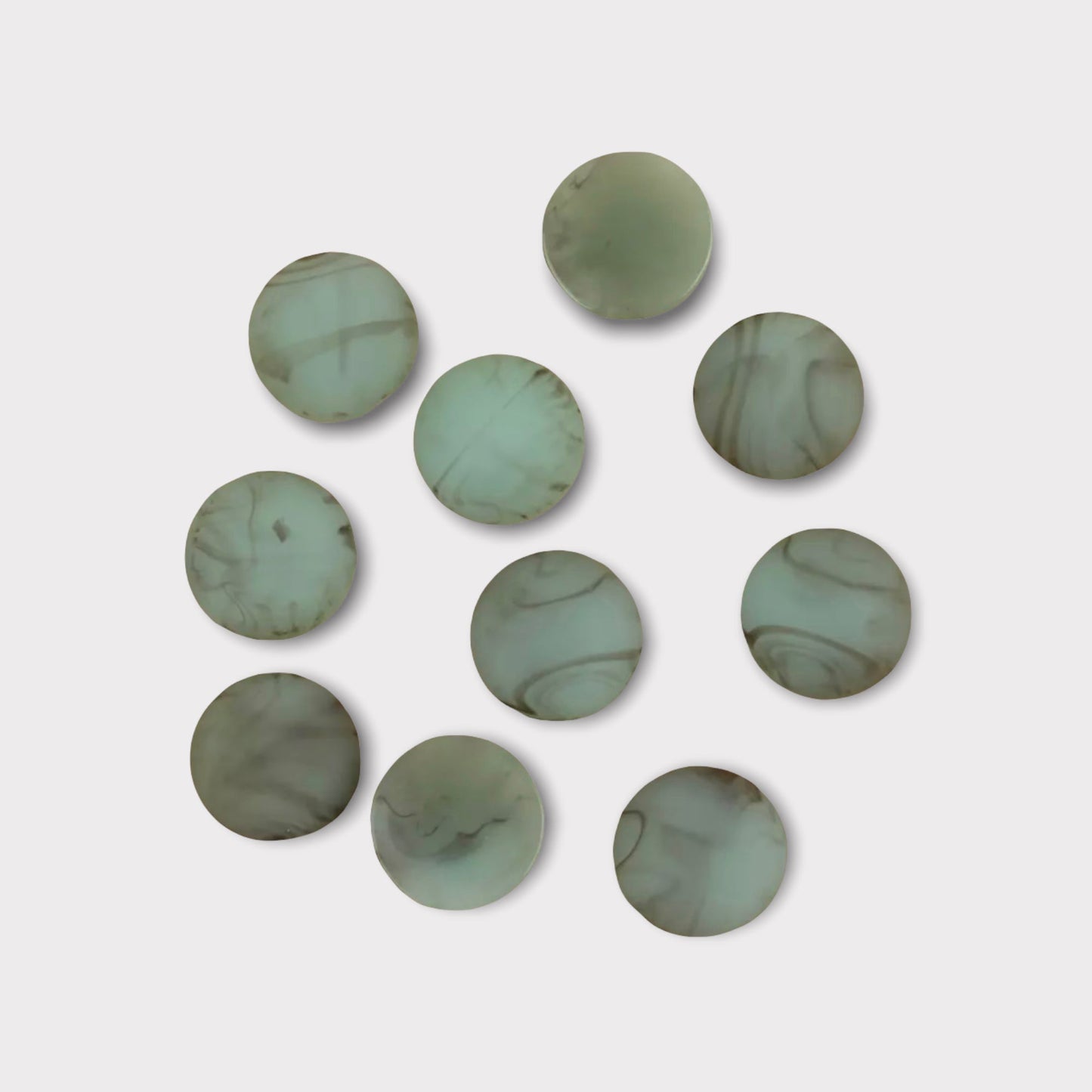 Retro Style 18mm Matte Cabs, Round Dome, Glue On Resin Gems, Sold in Pairs - See Color Options
