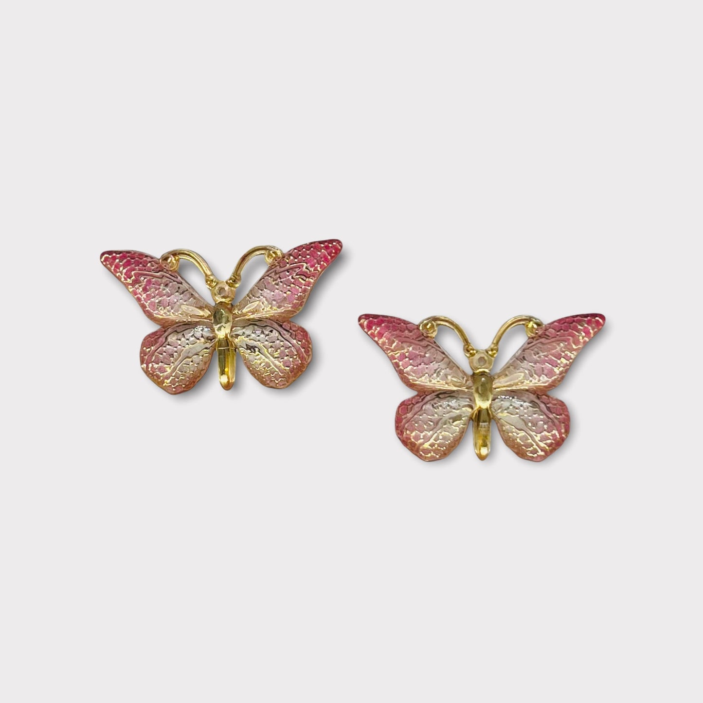 Papillons Bling en résine 25 x 38 mm, dos plat, vendus par paire - Voir les options de couleur