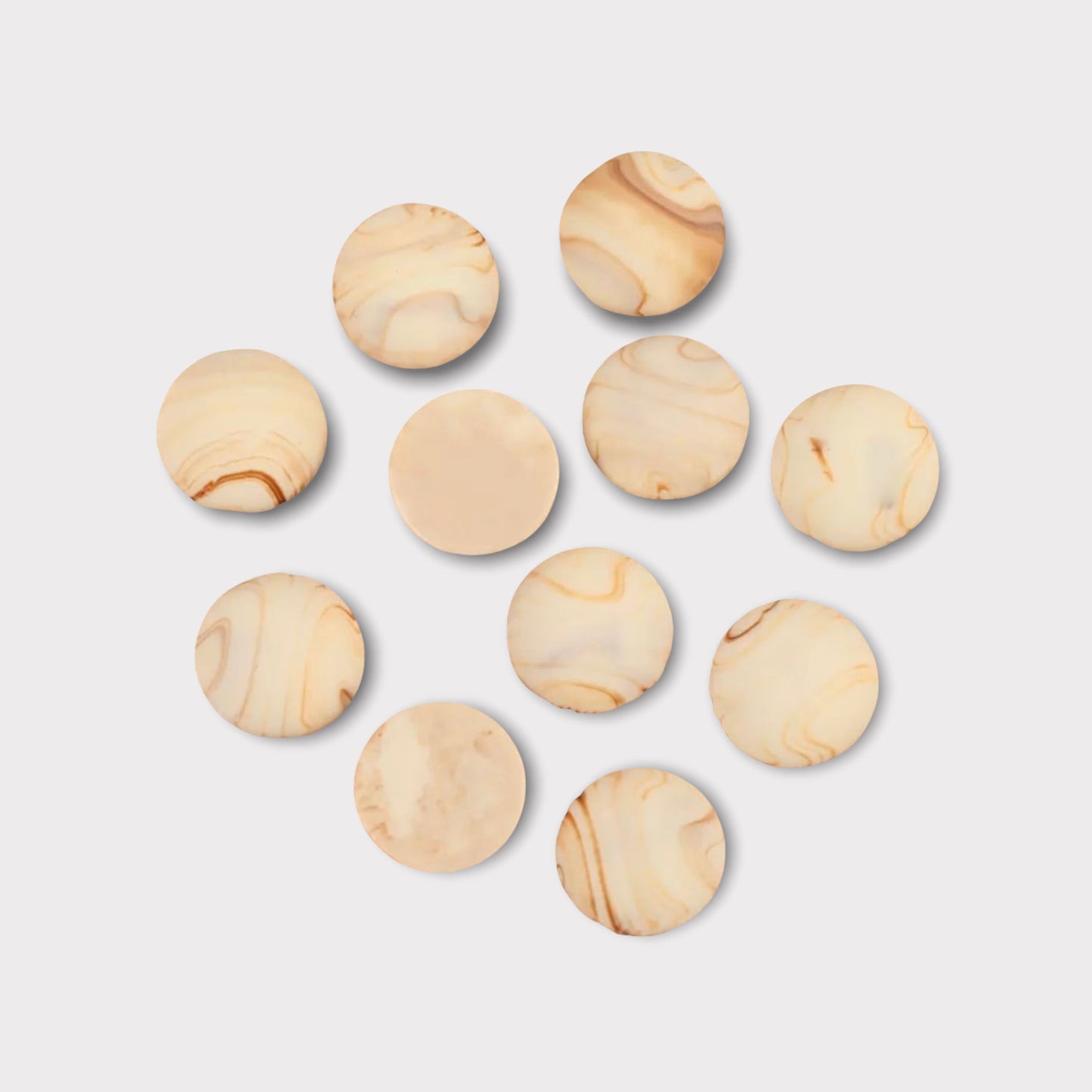 Retro Style 18mm Matte Cabs, Round Dome, Glue On Resin Gems, Sold in Pairs - See Color Options