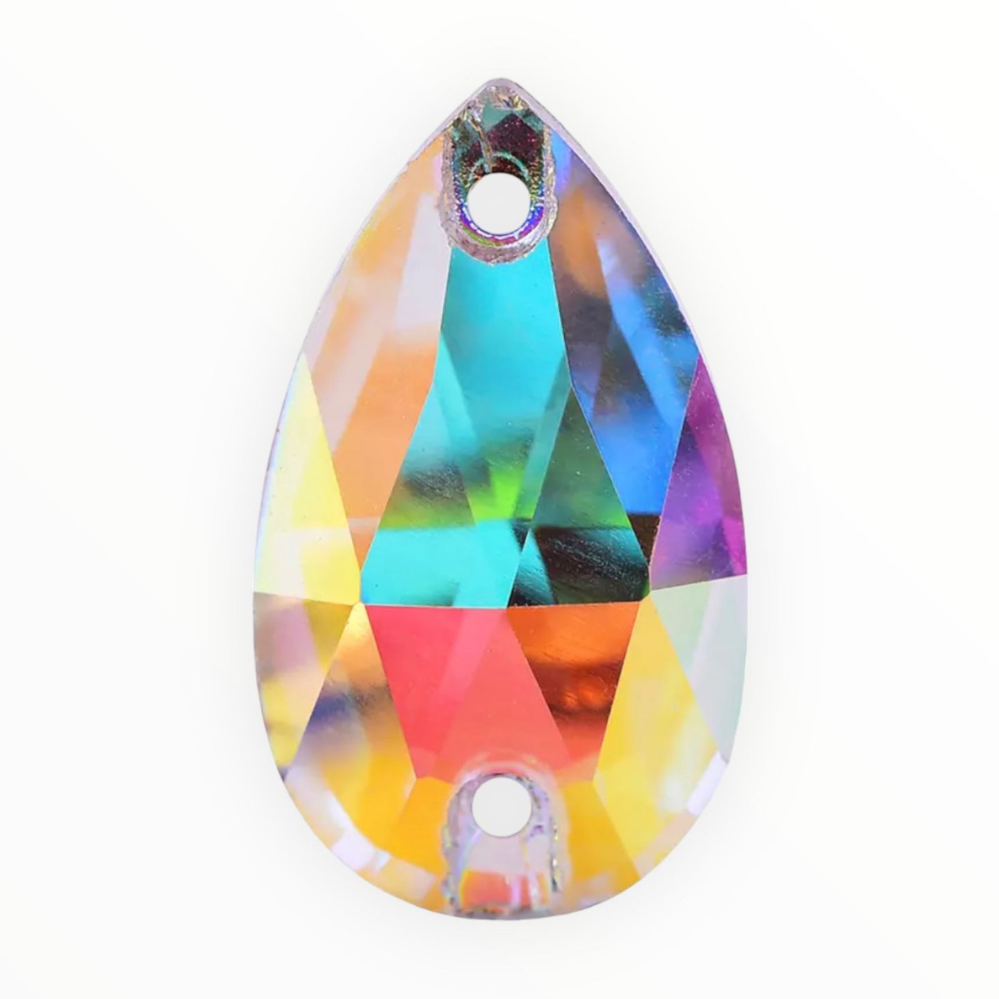 17*28mm Tear Drop AAAAA Glass Crystal, Sew On Gems, Sold in Pairs - See Color Options