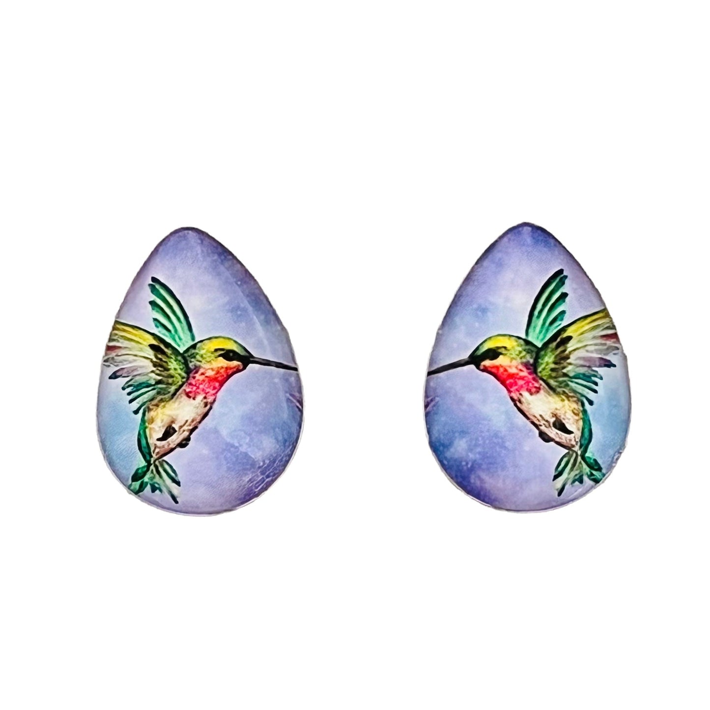 18*25mm Images on Glass, Teardrop, Glue on - See Color Options