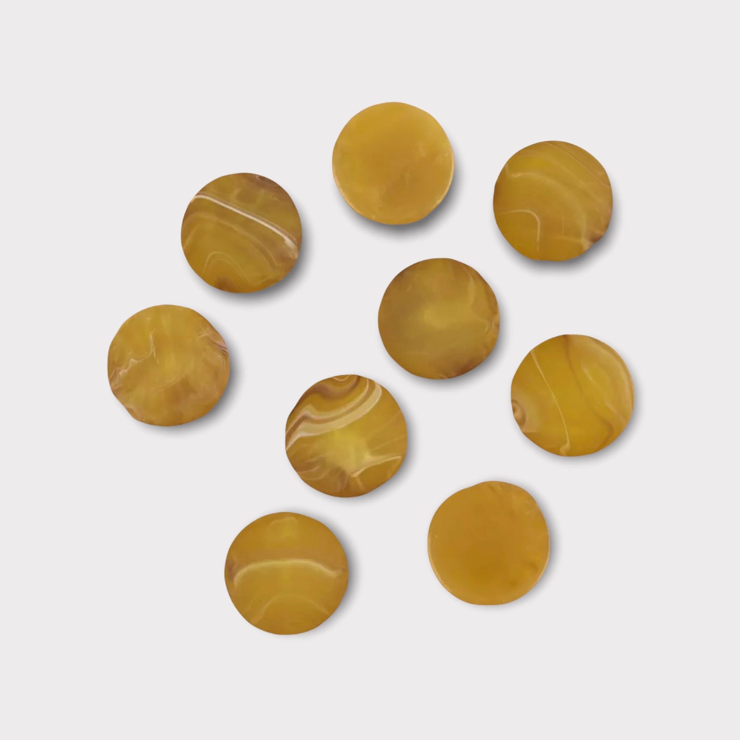 Retro Style 18mm Matte Cabs, Round Dome, Glue On Resin Gems, Sold in Pairs - See Color Options