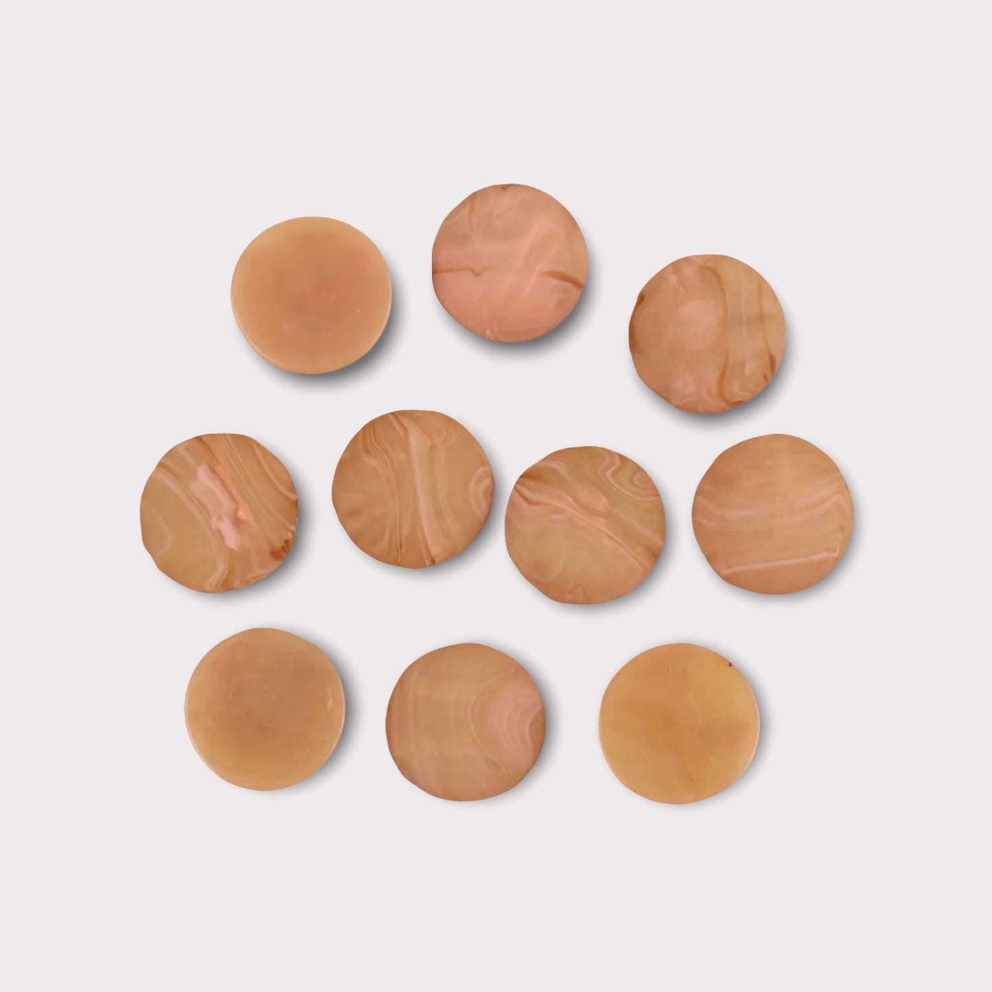 Retro Style 18mm Matte Cabs, Round Dome, Glue On Resin Gems, Sold in Pairs - See Color Options
