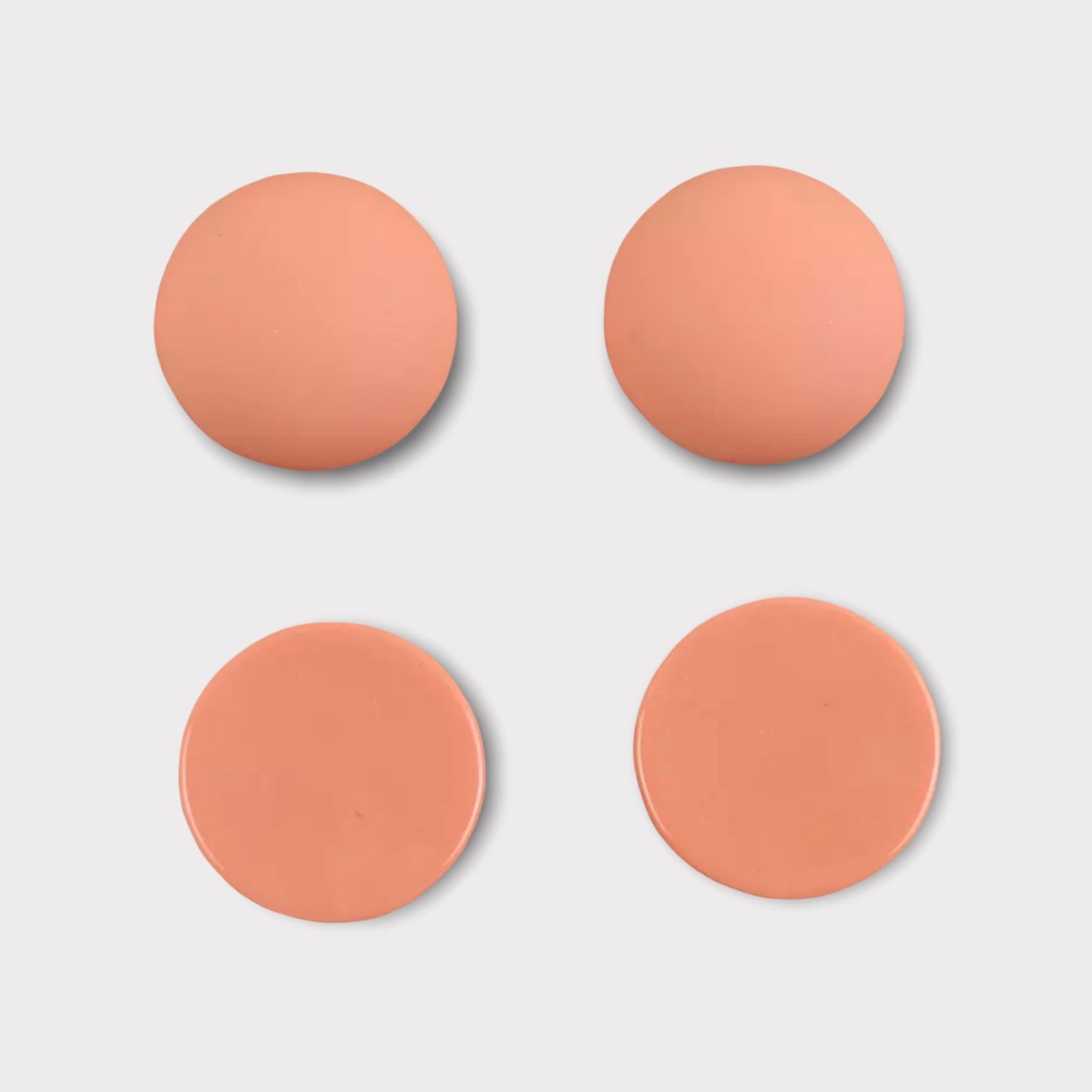 18mm Matte Round Dome, Glue On Resin Gems, Sold in Pairs or Full Set - See Color Options