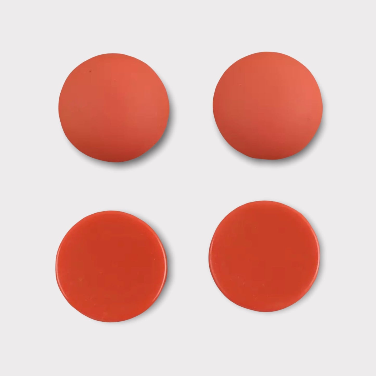 18mm Matte Round Dome, Glue On Resin Gems, Sold in Pairs or Full Set - See Color Options