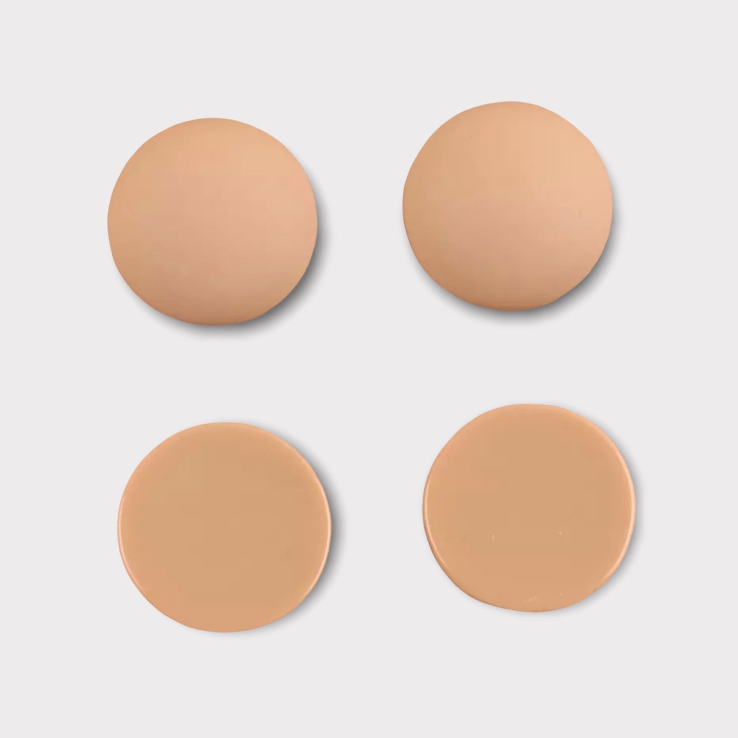 18mm Matte Round Dome, Glue On Resin Gems, Sold in Pairs or Full Set - See Color Options