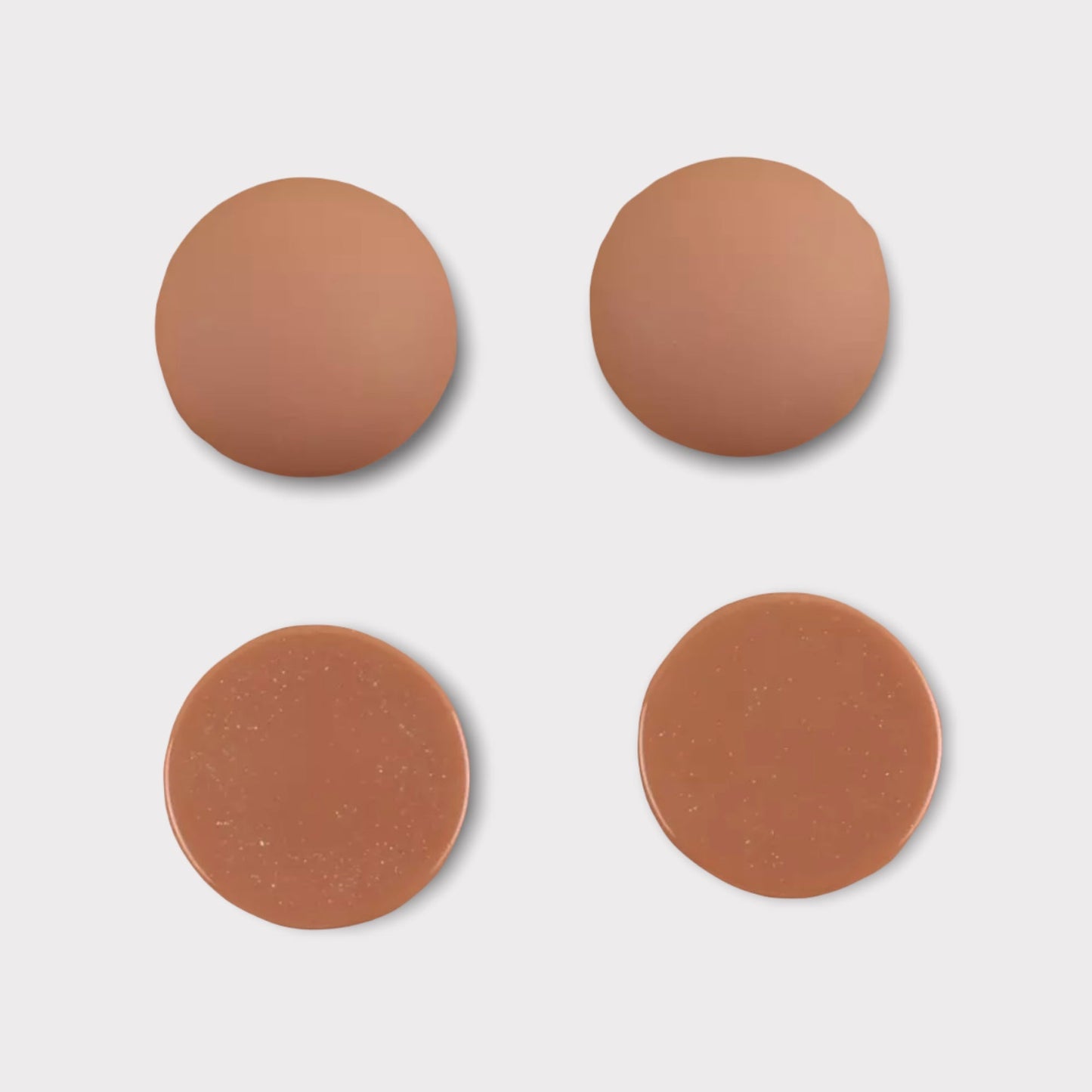 18mm Matte Round Dome, Glue On Resin Gems, Sold in Pairs or Full Set - See Color Options