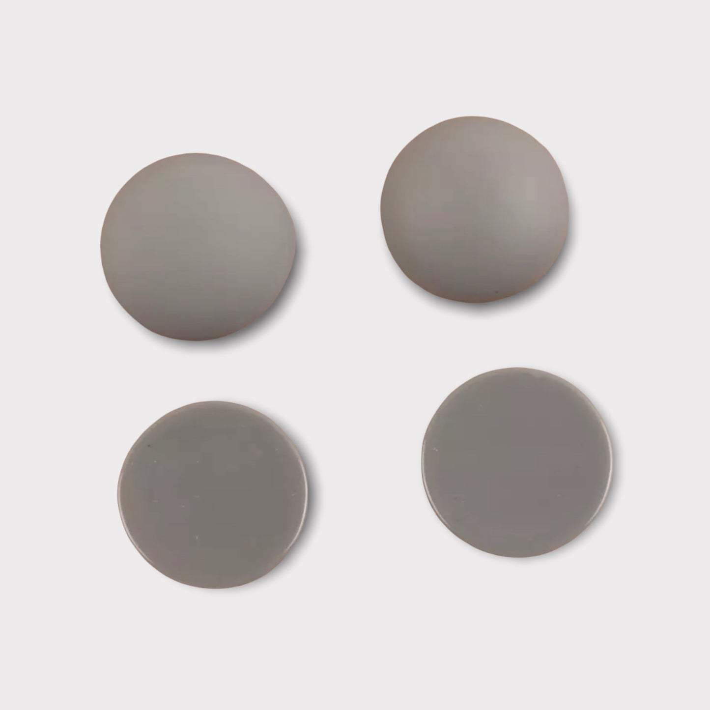 18mm Matte Round Dome, Glue On Resin Gems, Sold in Pairs or Full Set - See Color Options