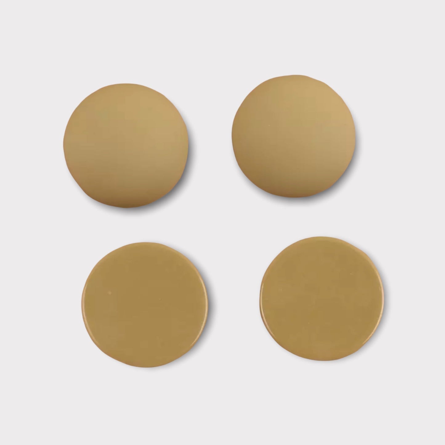 18mm Matte Round Dome, Glue On Resin Gems, Sold in Pairs or Full Set - See Color Options