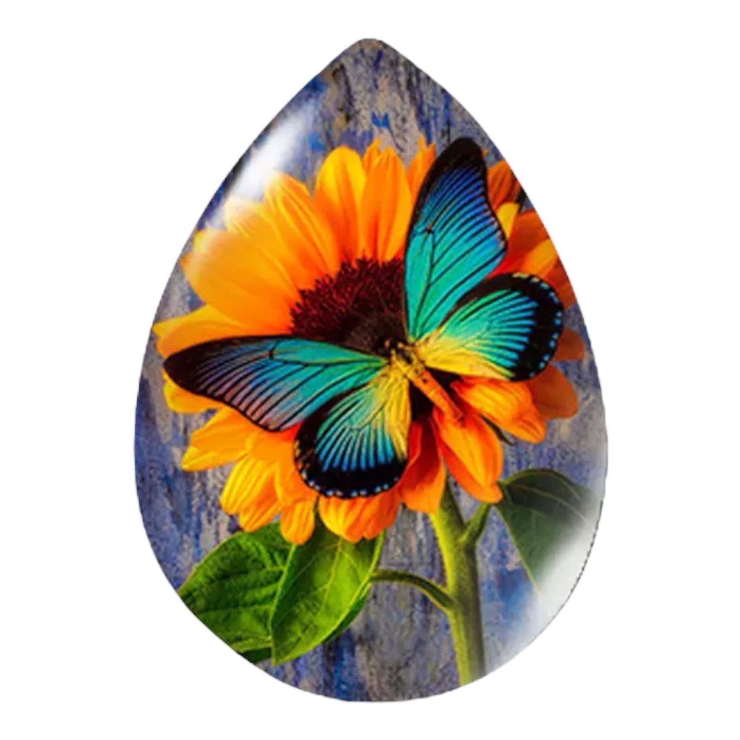 18*25mm Images on Glass, Teardrop, Glue on - See Color Options