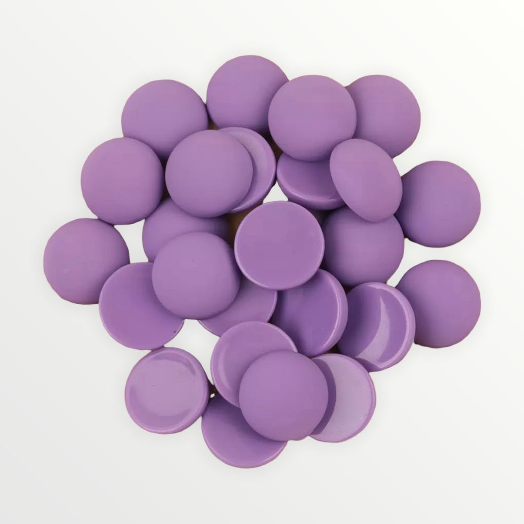 18mm Matte Round Dome, Glue On Resin Gems, Sold in Pairs or Full Set - See Color Options