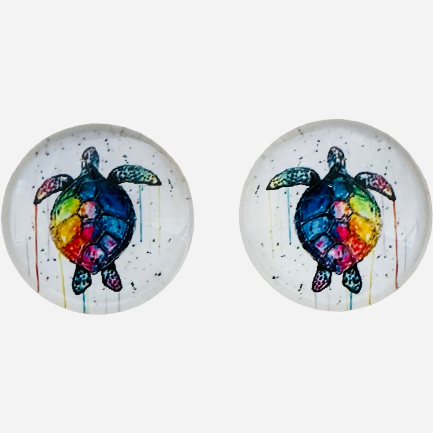 20mm Animal with Background image in Glass, Glue on - See Color Options