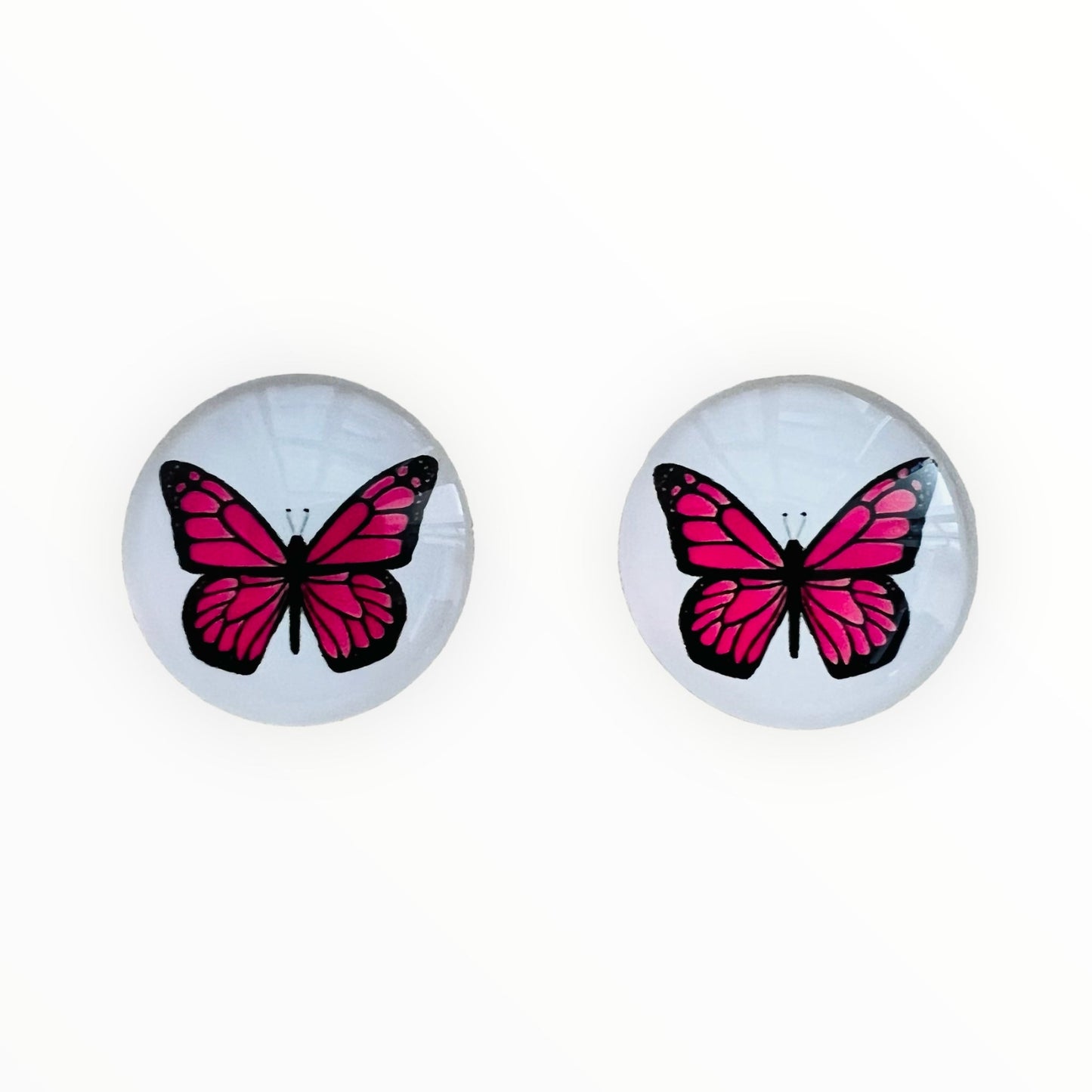 20mm Bugs with Background image in Glass, Glue on - See Color Options