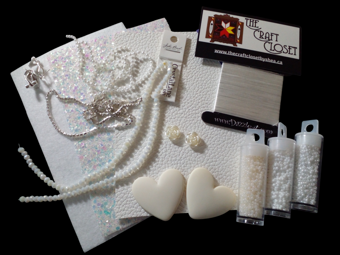 Beaded Heart Kit - See Color Options