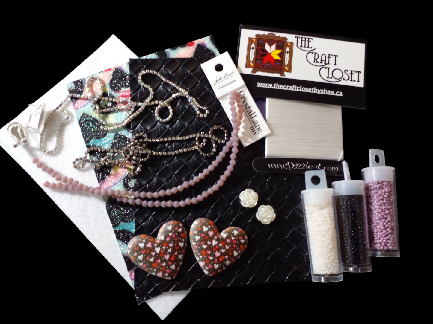 Beaded Heart Kit - See Color Options