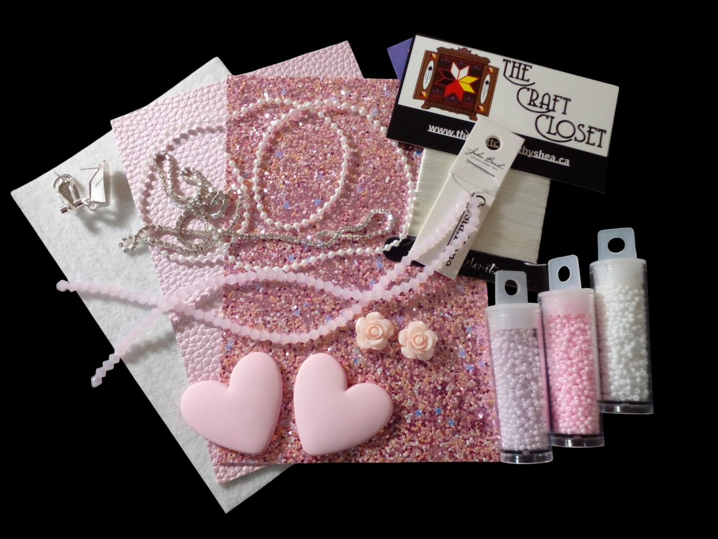 Beaded Heart Kit - See Color Options