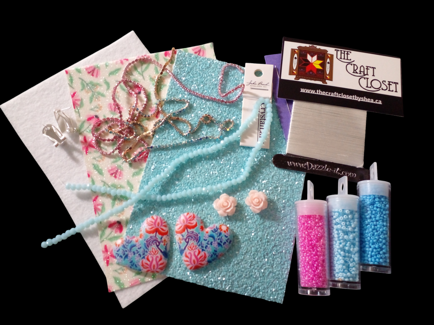 Beaded Heart Kit - See Color Options