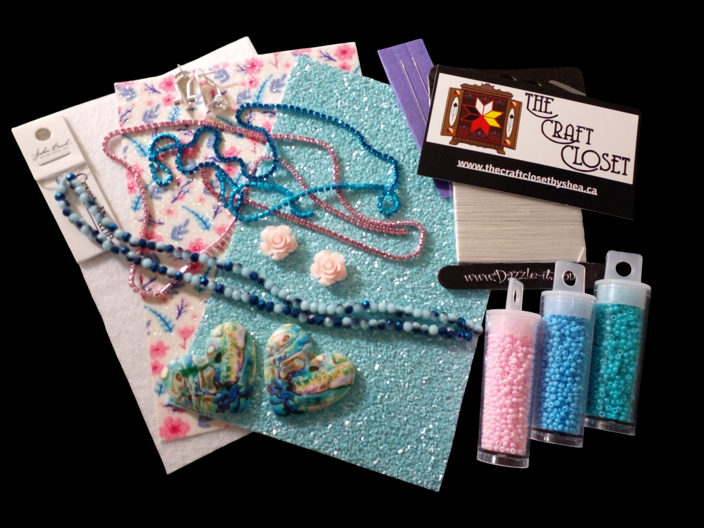 Beaded Heart Kit - See Color Options