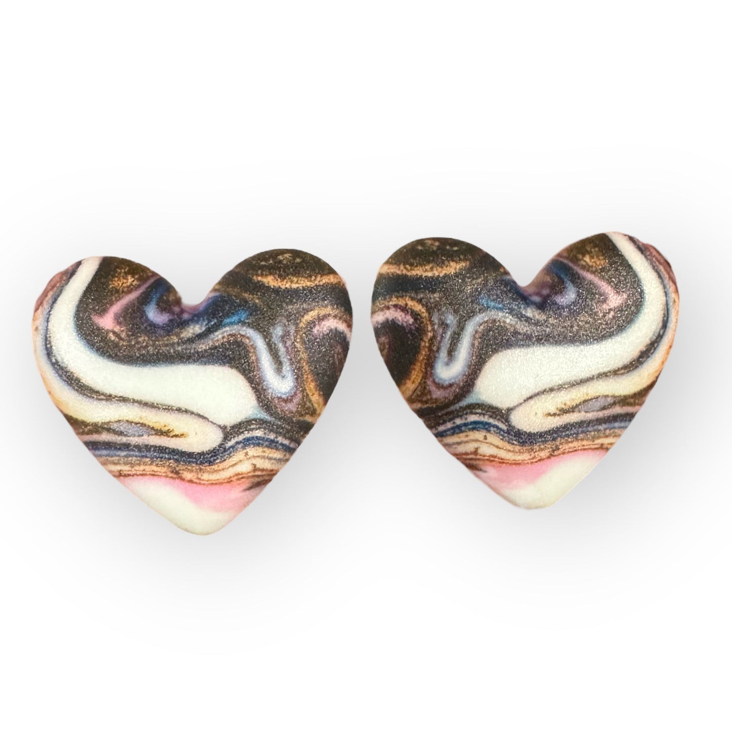 32*36mm Patterned Hearts - See Color Options