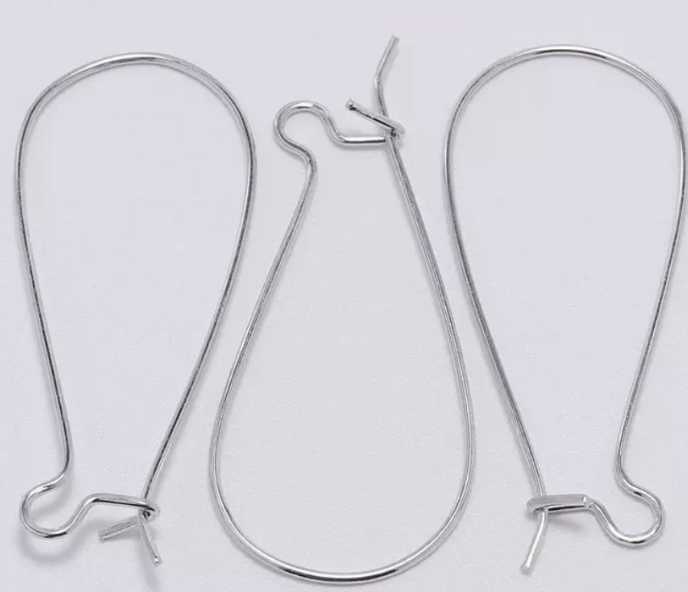 Kidney Hook Earwires - 16*38 - See Color Options