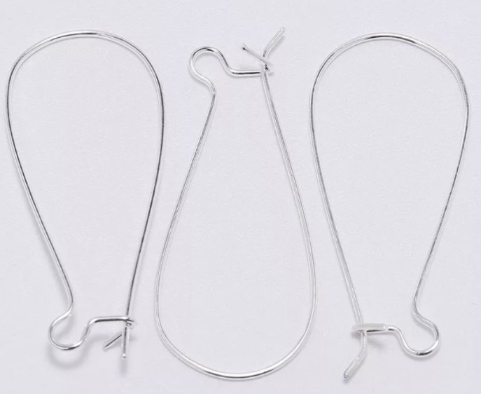 Kidney Hook Earwires - 16*38 - See Color Options