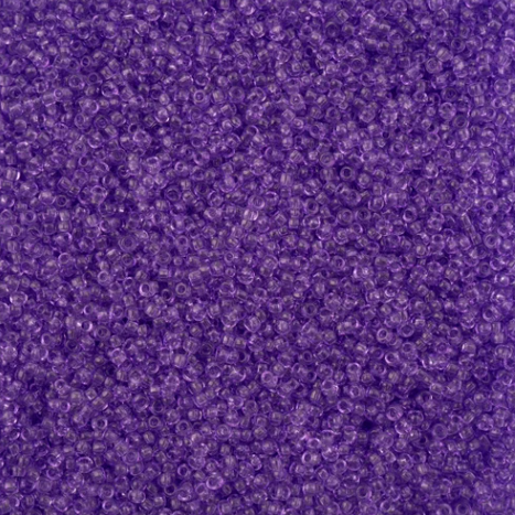 11/0 Preciosa Seed Beads Violet Solgel Dyed Crystal