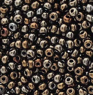 6/0 Preciosa Seed Beads Brown Iris, 22g Vial