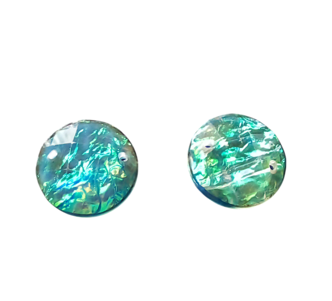 12mm Dichroic Round Half Dome - See Color Options
