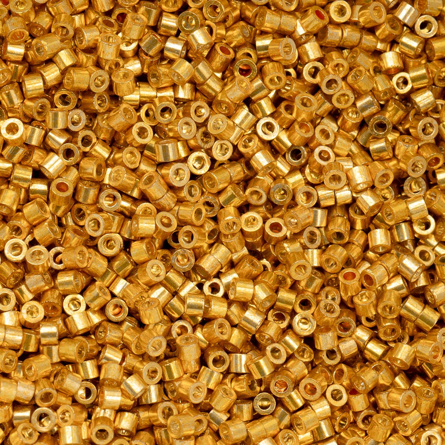 11/0 Cylin Bead, 25g Bag, Gold AB