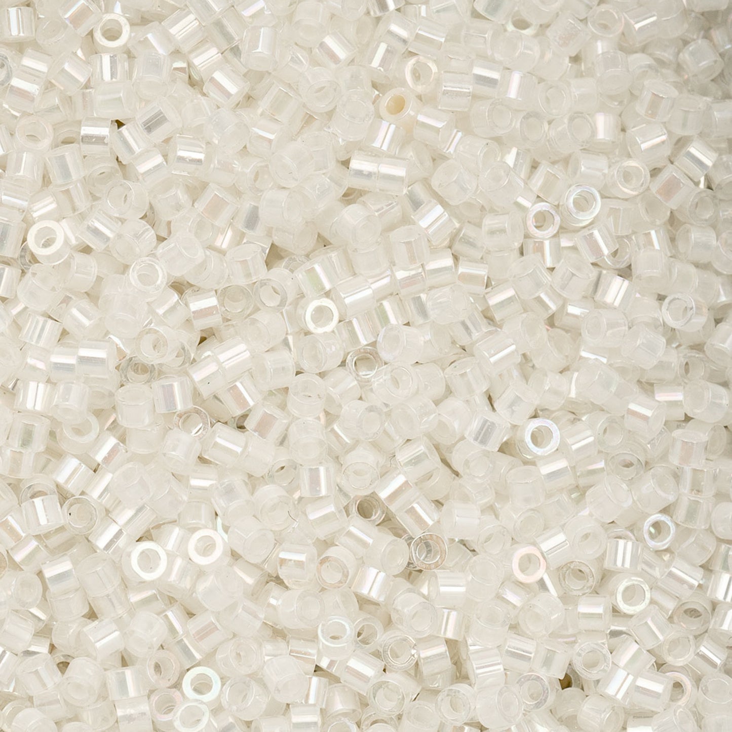11/0 Cylin Bead, 25g Bag, Off White AB