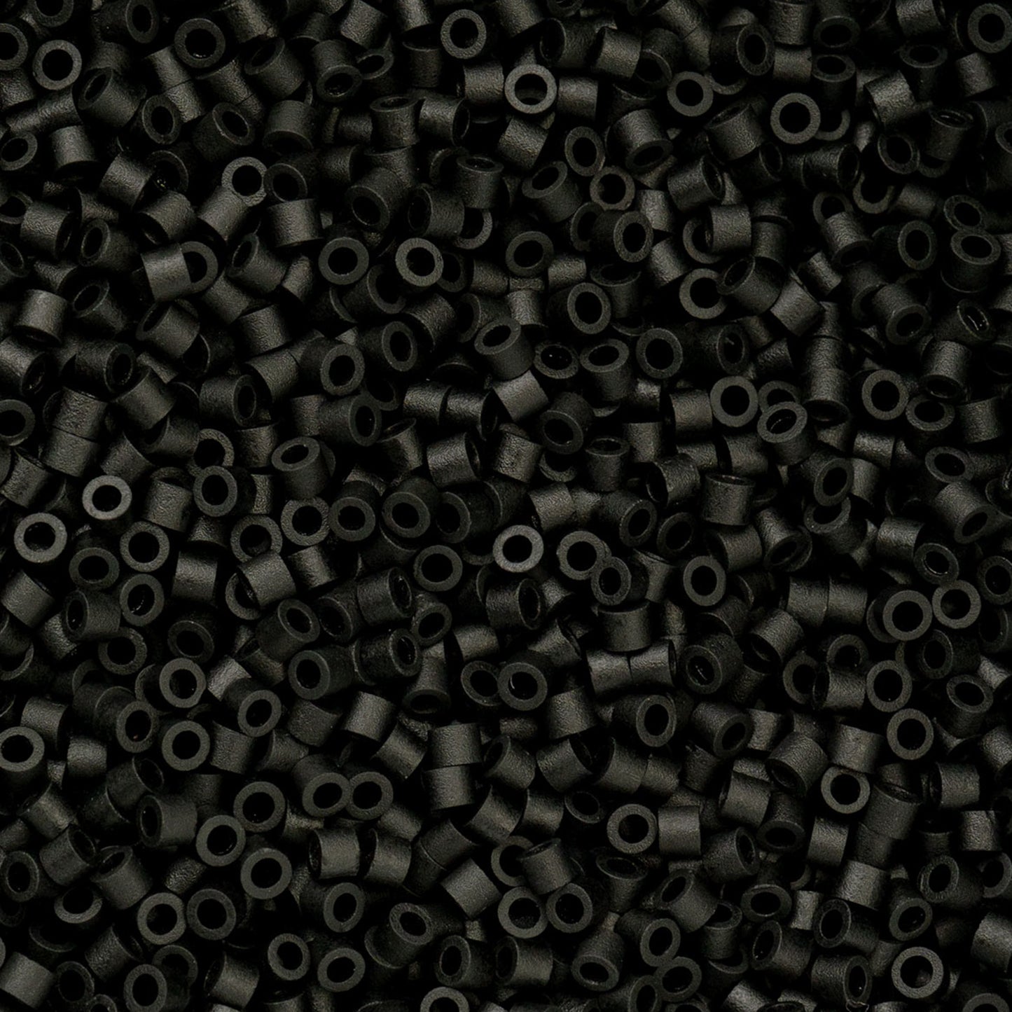 11/0 Cylin Bead, 25g Bag, Black Matte