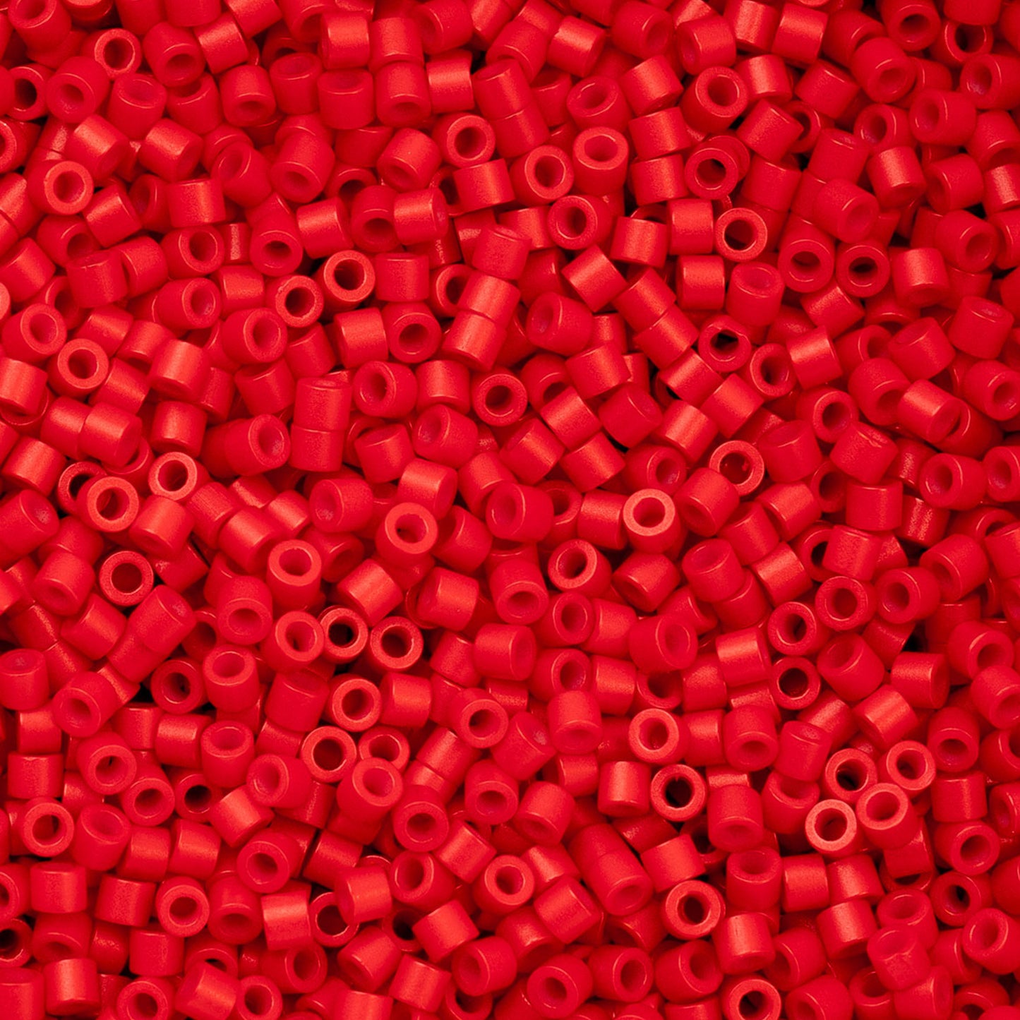 11/0 Cylin Bead, 25g Bag, Fire Cracker Red