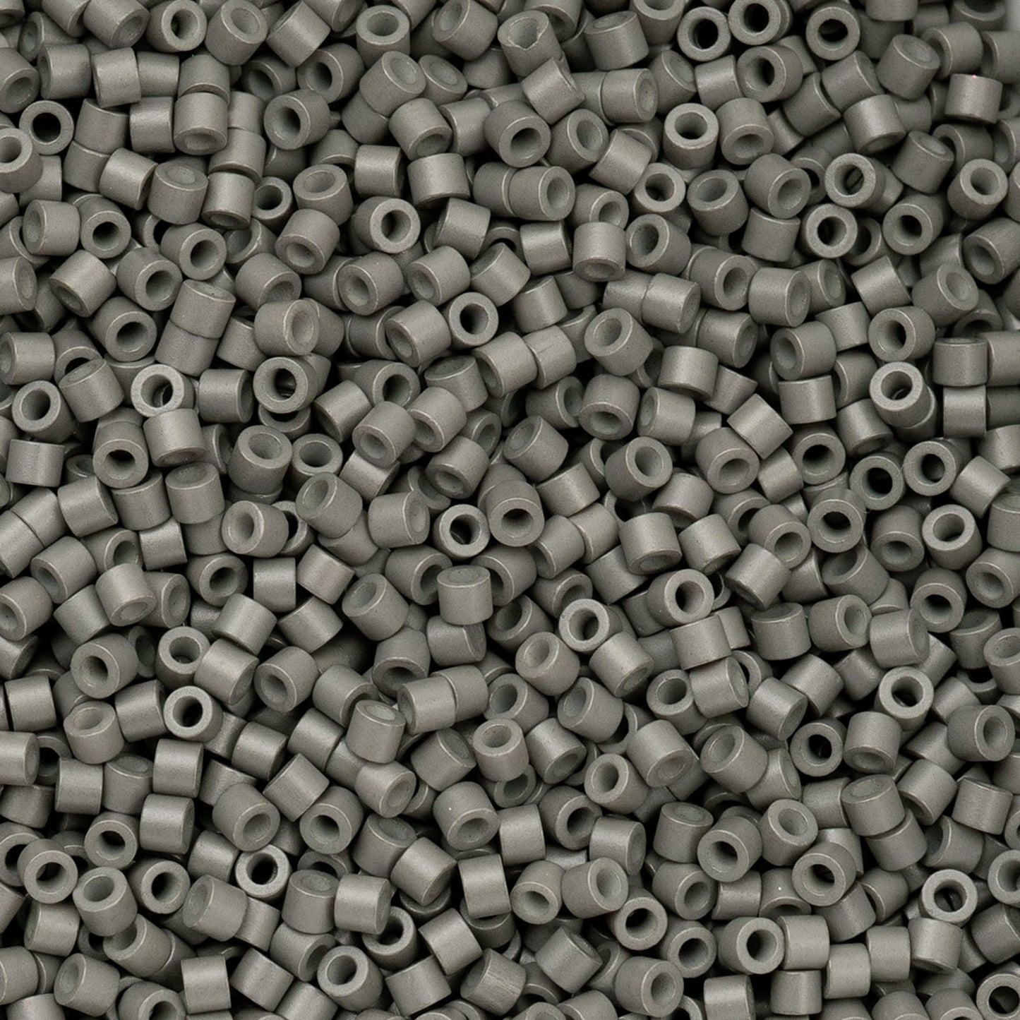 11/0 Cylin Bead, 25g Bag, Opaque Grey