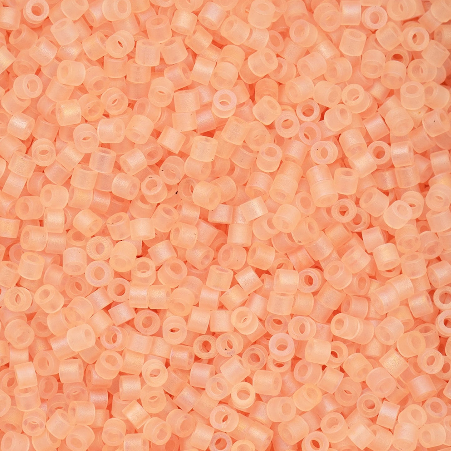 Cylin Bead 11/0 25g Bag, Matte Macaron AB - Light Tangerine