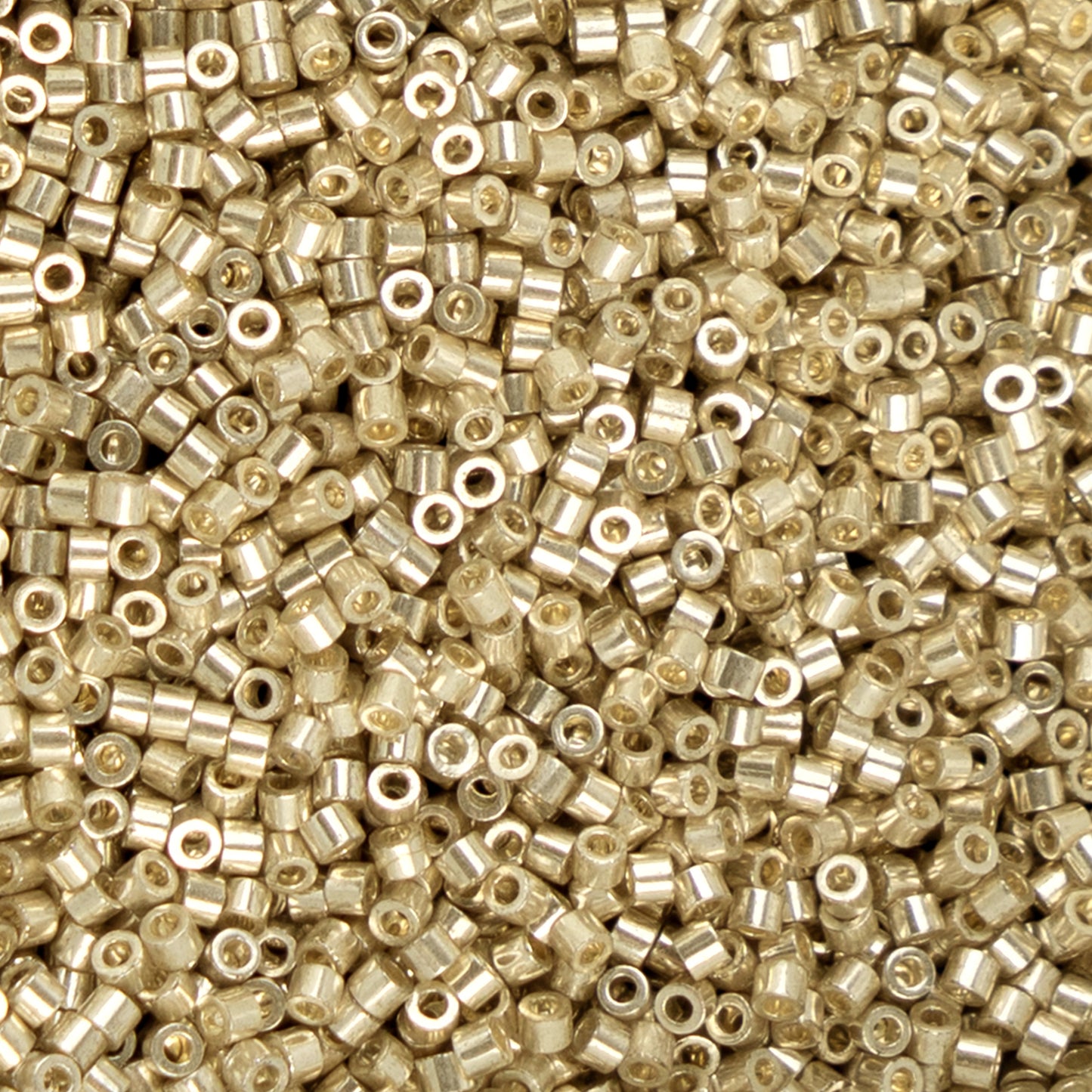 11/0 Cylin Bead, 25g Bag, Metaluxe Silver