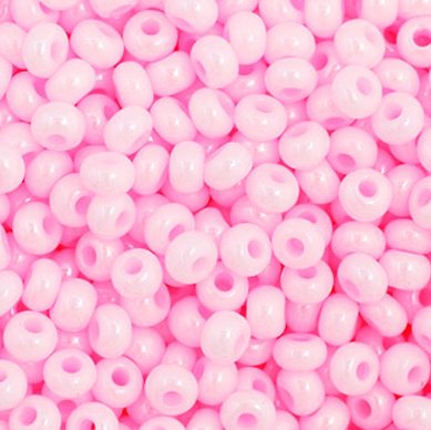 11/0 Preciosa Seed Beads Opaque Pink Dyed