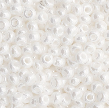 Opaque White Luster -11/0 Preciosa