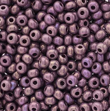 6/0 Preciosa Seed Beads Opaque Purple, 22g Vial