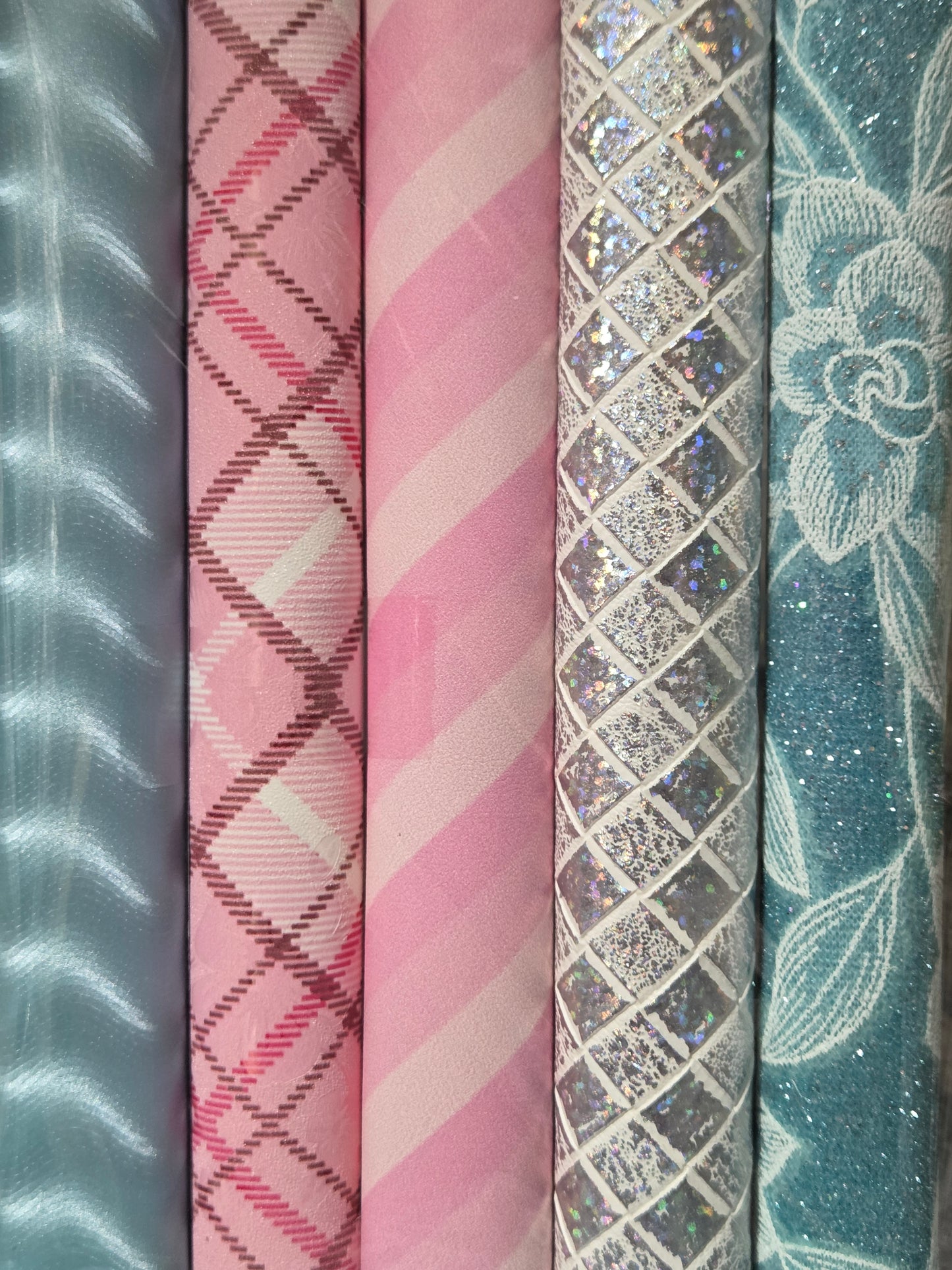 Pink and Blue Backing Set