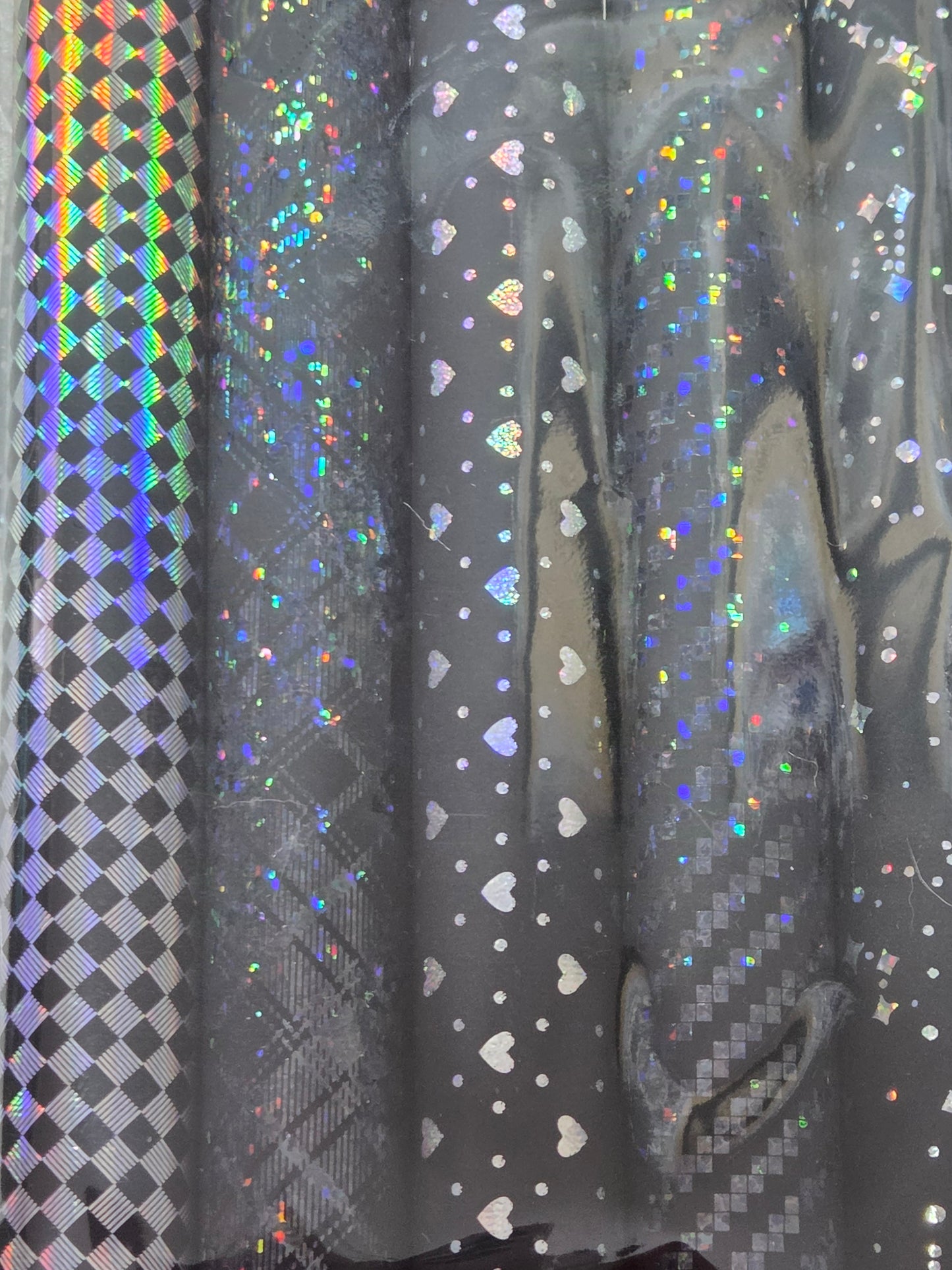 Holo Silver on Black Backing Set