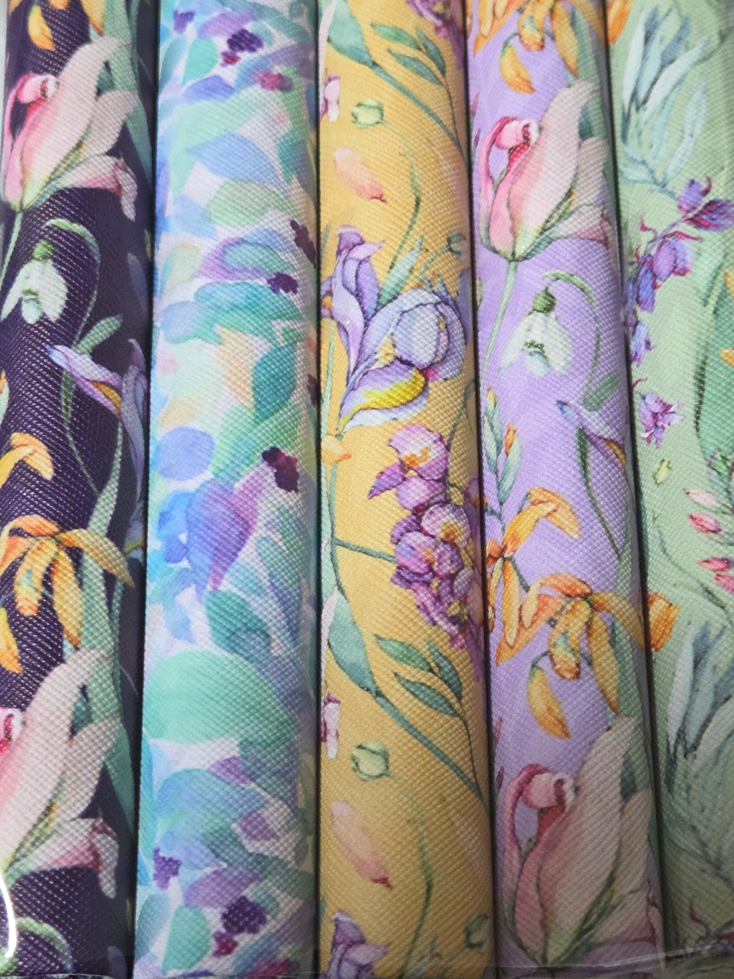 Spring Flowers Backing Set