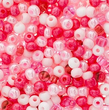 6/0 Preciosa Seed Beads Wild Rose Mix, 22g Vial