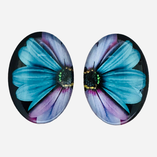 18*25mm Images on Glass, Oval, Glue on - See Color Options
