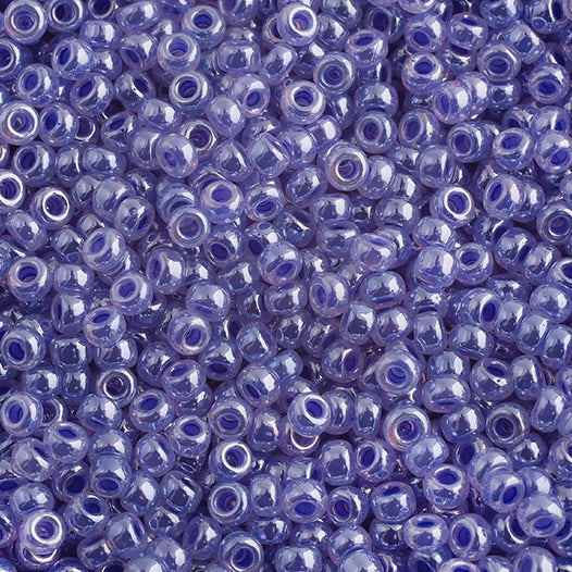 Perlas de semillas Miyuki color lila Ceilán, 11/0, bolsa de 22 g