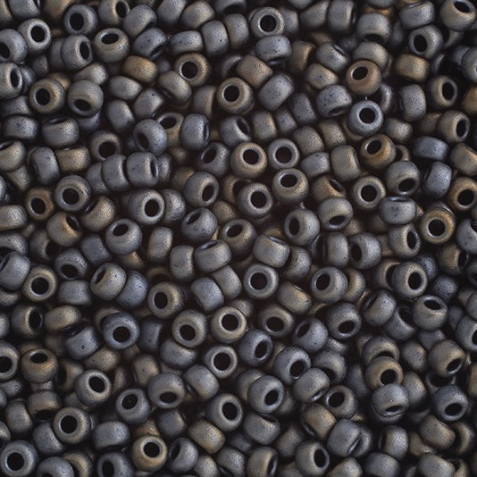 11/0 Miyuki Seed Beads Matte Metallic Silver Gray 22g Bag