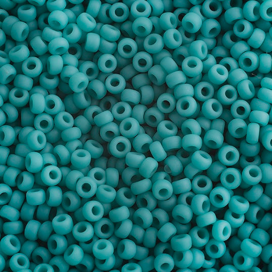 11/0 Miyuki Seed Beads Turquoise Green Opaque Matte