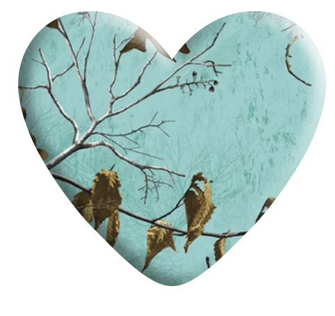 Cabujón de corazón de hoja - 22 x 19 mm - Ver opciones de color