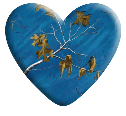 Cabujón de corazón de hoja - 22 x 19 mm - Ver opciones de color